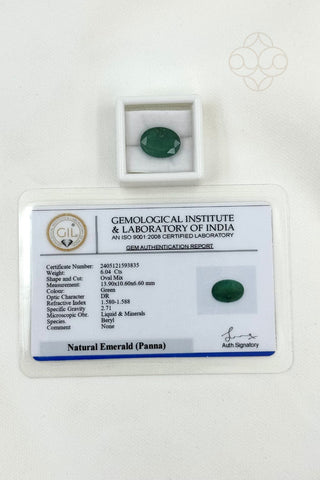 Light-Coded Emerald - 6.04 Ct