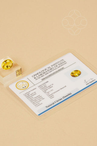 Light-Coded Citrine - 5.81 Ct