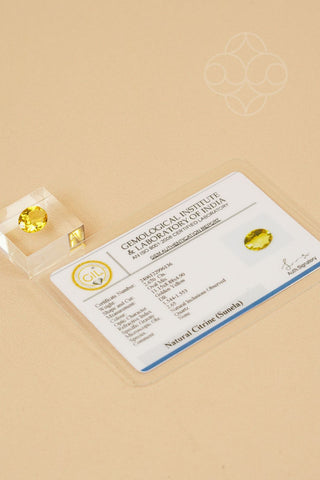 Light-Coded Citrine - 2.67 Ct