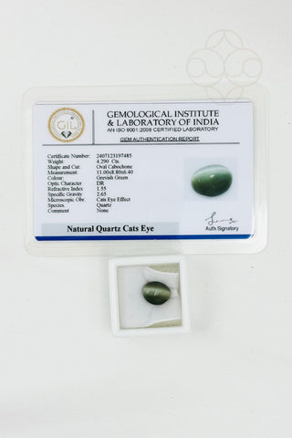 Light-Coded Cats Eye - 4.29 Ct