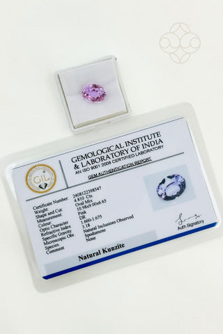 Light-Coded Natural Kunzite-4.81 Ct