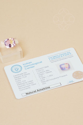 Light-Coded Ametrine - 7.64 Ct