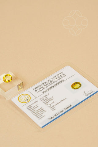 Light-Coded Citrine - 3.24 Ct