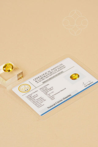 Light-Coded Citrine - 5.15 Ct