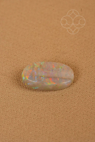 Light-Coded Australian White Opal -  3.23 Ct