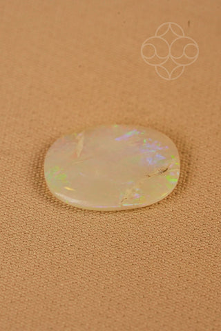 Light-Coded Australian White Opal -  3.79 Ct