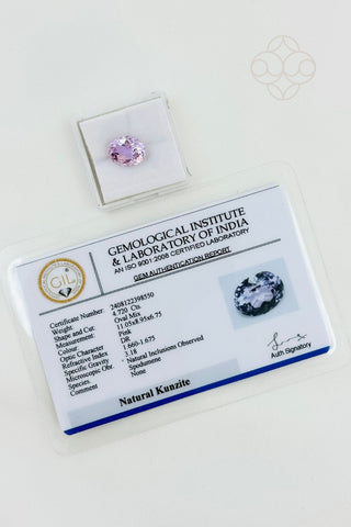 Light-Coded Natural Kunzite-4.72 Ct