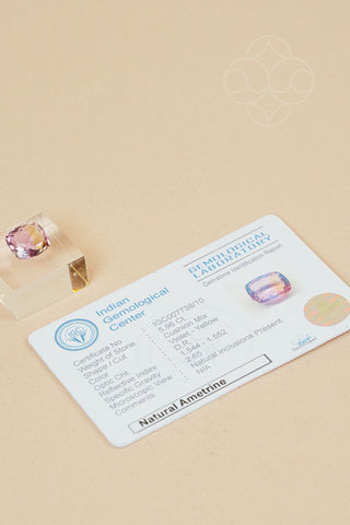 Light-Coded Ametrine - 5.96 Ct