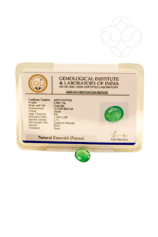 Light-Coded Emerald - 5.09 Ct