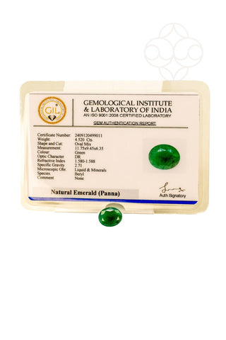 Light-Coded Emerald - 4.52 Ct