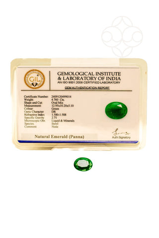 Light-Coded Emerald - 4.76 Ct