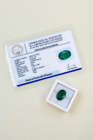 Light-Coded Emerald - 5.07 Ct