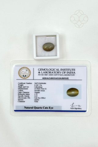 Light-Coded Cats Eye - 4.16 Ct