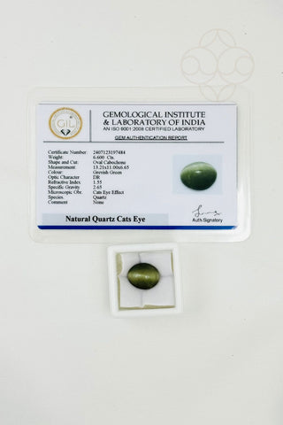 Light-Coded Cats Eye - 6.60 Ct