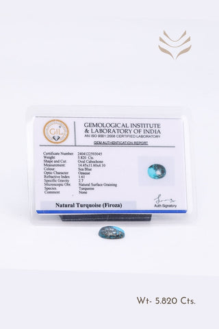 Light-Coded Turquoise - 5.82 Ct