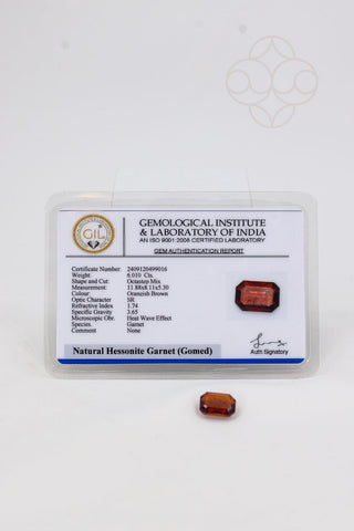 Light-Coded Hessonite (Gomed) - 6.01 Ct