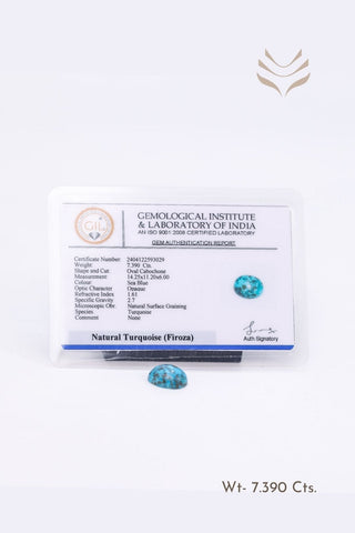 Light-Coded Turquoise - 7.39 Ct