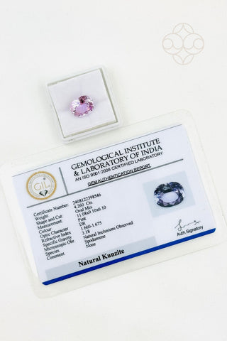 Light-Coded Natural Kunzite-4.26 Ct