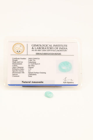 Light-Coded Amazonite - 3.49 Ct