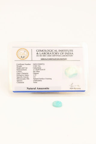 Light-Coded Amazonite - 3.50 Ct