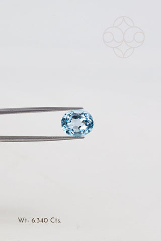 Light-Coded Blue Topaz - 6.34 Ct