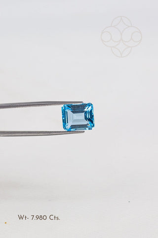 Light-Coded Blue Topaz - 7.98 Ct