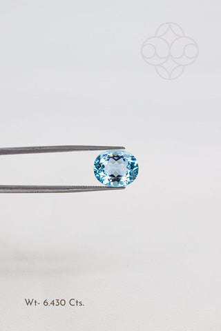 Light-Coded Blue Topaz - 6.43 Ct