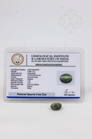 Light-Coded Cats Eye - 6.88 Ct