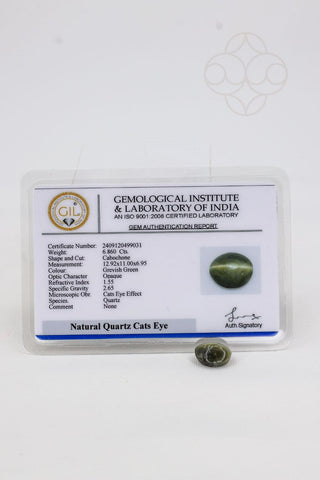 Light-Coded Cats Eye - 6.86 Ct