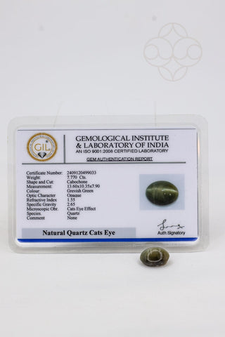 Light-Coded Cats Eye - 7.77 Ct