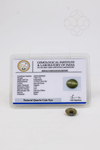 Light-Coded Cats Eye - 7.96 Ct