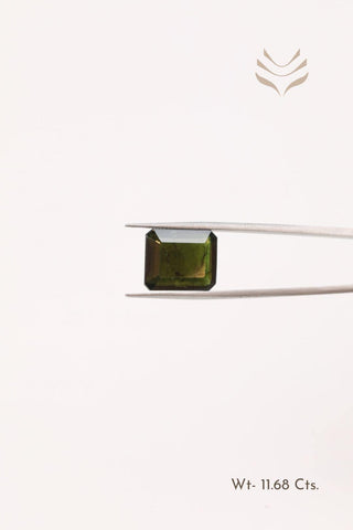 Light-Coded Green Tourmaline- 11.68 Ct