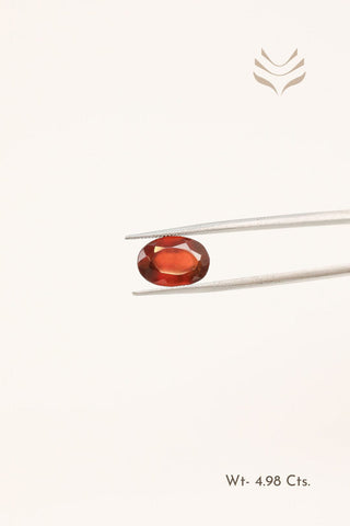 Light-Coded Elite Hessonite (Gomed) - 4.98 Ct