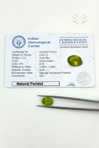 Light-Coded Peridot - 2.92 Ct