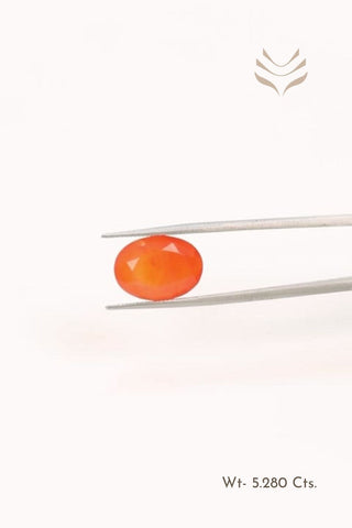 Certified Carnelian gemstone ideal for boosting energy and creativity.